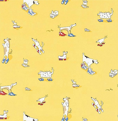 214012 Dogs in Clogs Yellow