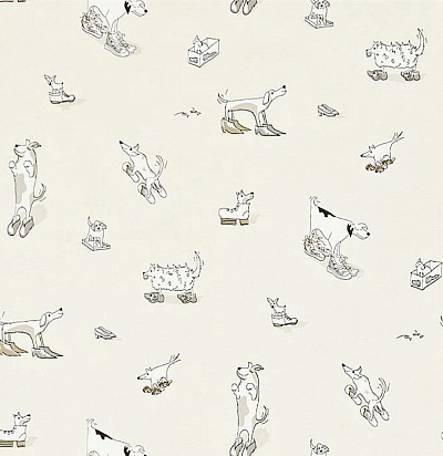 214014 Dogs in Clogs Vanilla