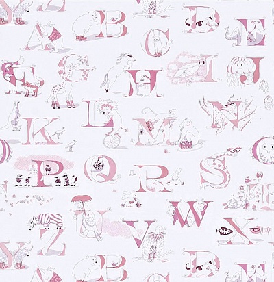 214024 Alpabet Zoo Pink