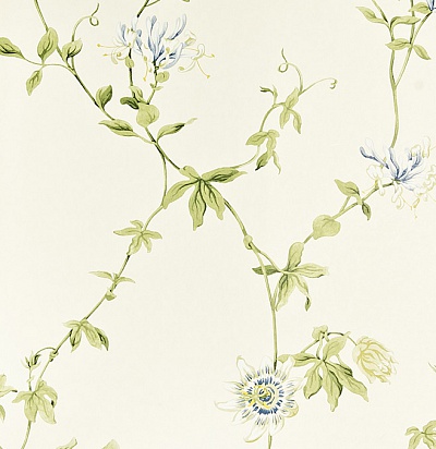 DPEMPF101 Passion Flower Ivory/China Blue