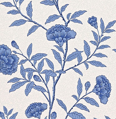 212136 Chinese Peony Blue