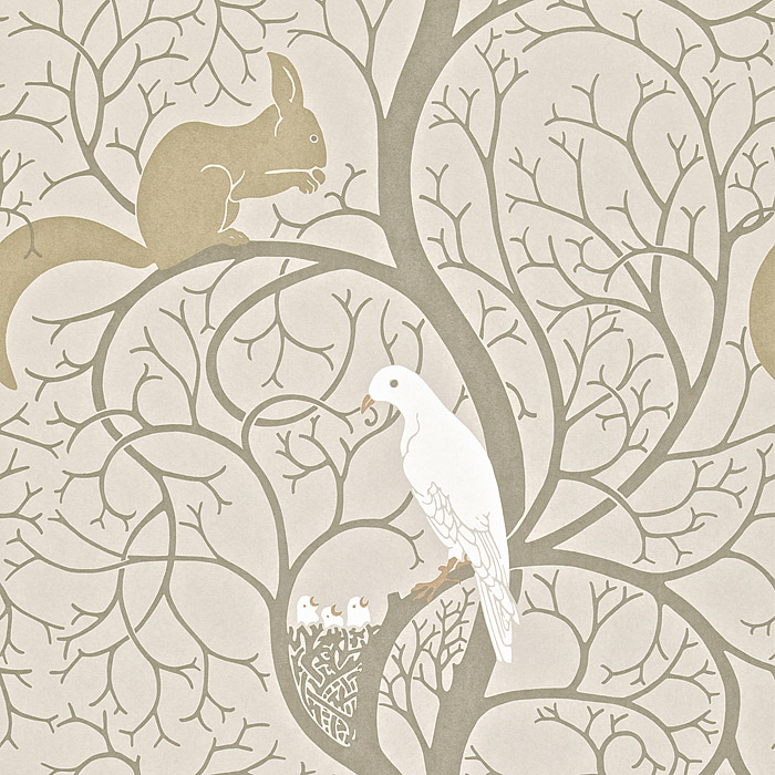 DVIWSQ101 Squirrel and Dove
